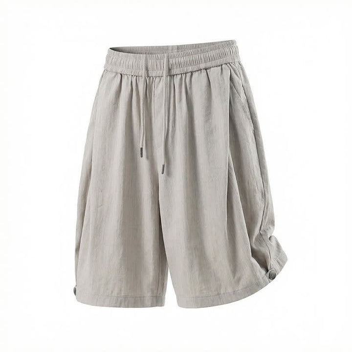Buddha Stones Pantaloncini da uomo estivi casual minimalisti con coulisse in vita elasticizzata e tasca. - image 9