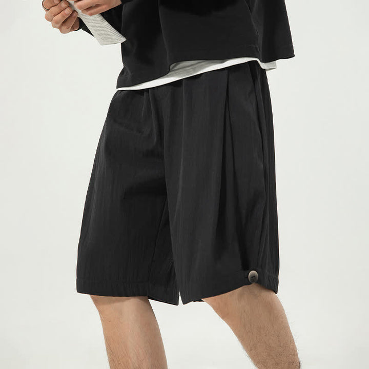 Buddha Stones Pantaloncini da uomo estivi casual minimalisti con coulisse in vita elasticizzata e tasca. - image 21