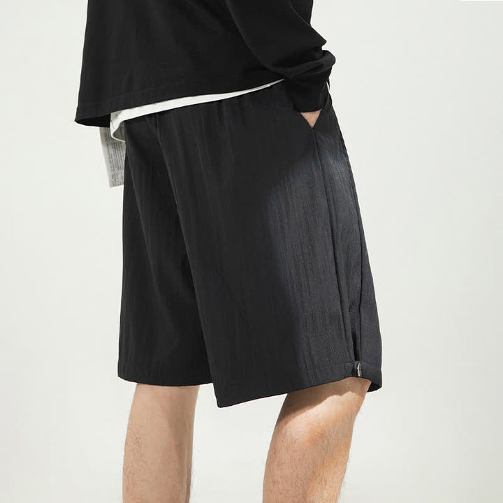 Buddha Stones Pantaloncini da uomo estivi casual minimalisti con coulisse in vita elasticizzata e tasca. - image 19