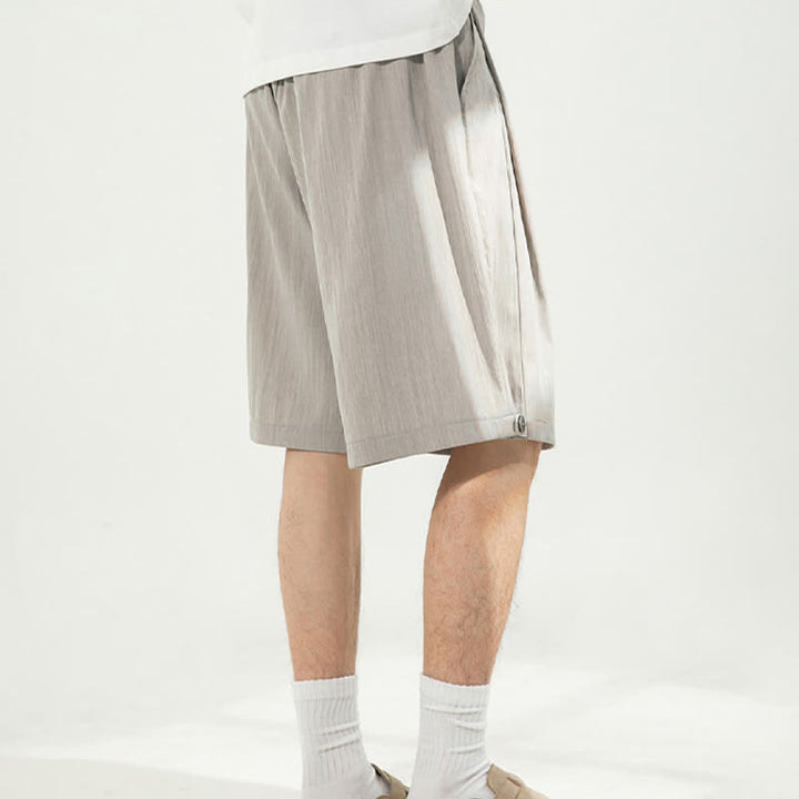 Buddha Stones Pantaloncini da uomo estivi casual minimalisti con coulisse in vita elasticizzata e tasca. - image 4