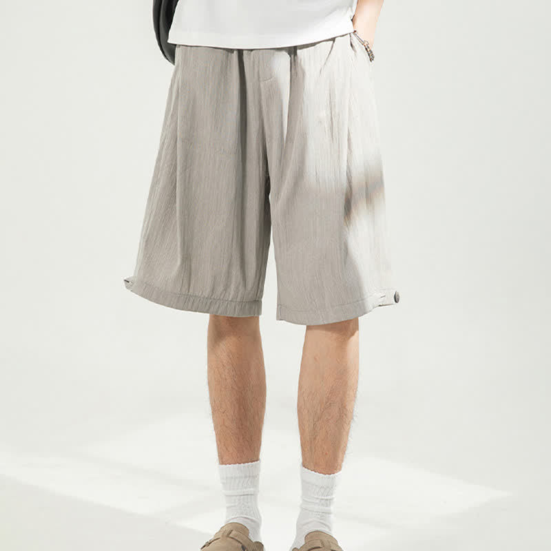 Buddha Stones Pantaloncini da uomo estivi casual minimalisti con coulisse in vita elasticizzata e tasca. - image 2
