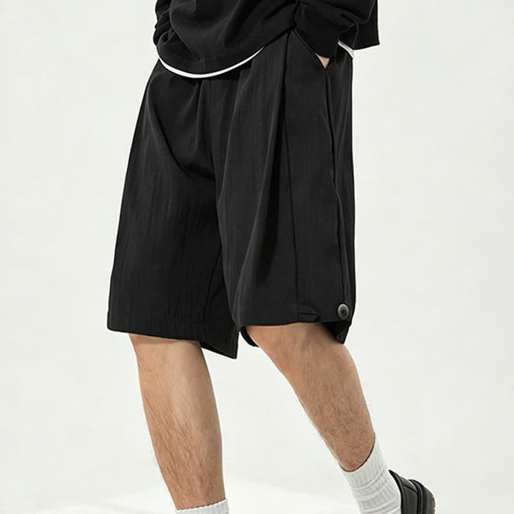 Buddha Stones Pantaloncini da uomo estivi casual minimalisti con coulisse in vita elasticizzata e tasca. - image 18