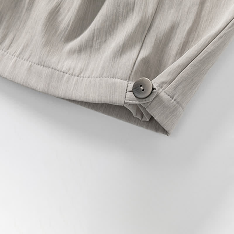 Buddha Stones Pantaloncini da uomo estivi casual minimalisti con coulisse in vita elasticizzata e tasca. - image 13