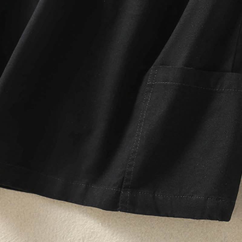 Buddha Stones Pantaloncini da donna estivi casual e minimalisti a tinta unita con tasca - image 8