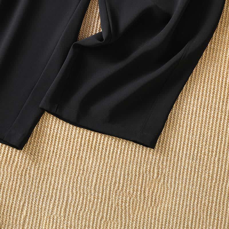 Buddha Stones Pantaloni corti estivi casual minimalisti a tinta unita da donna, modello harem con tasca - image 12