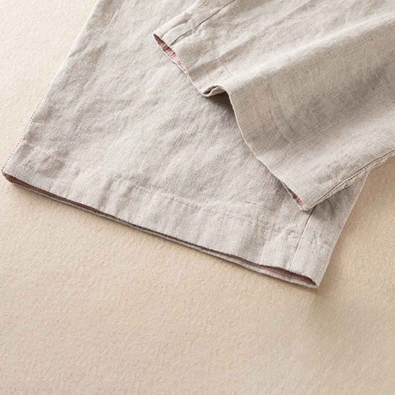 Buddha Stones Pantaloni estivi casual minimalisti con coulisse, tinta unita, alla caviglia, pantaloni harem da donna con tasca - image 12
