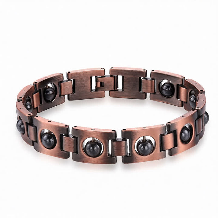 Buddha Stones Bracciale vintage con messa a terra magnetica placcato in rame - image 1