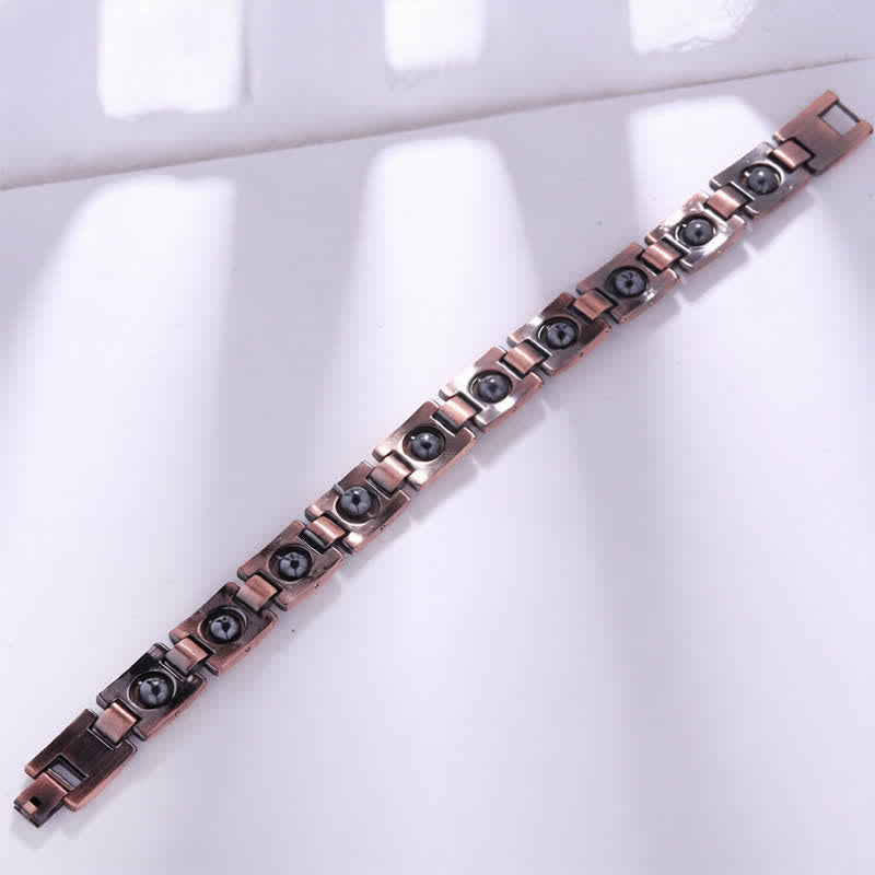 Buddha Stones Bracciale vintage con messa a terra magnetica placcato in rame - image 7