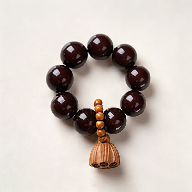 Buddha Stones Perline decorative per meditazione, tattili, a forma di baccello di loto Bodhi bianco, lucidate a mano, per favorire il radicamento e la concentrazione. - Nero - Seme di Bodhi bianco (Purezza ♥ Chiarezza) - image 17