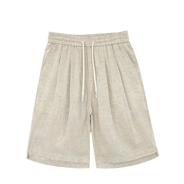 Buddha Stones Pantaloncini da uomo estivi casual minimalisti con coulisse, tinta unita e tasche. - image 10