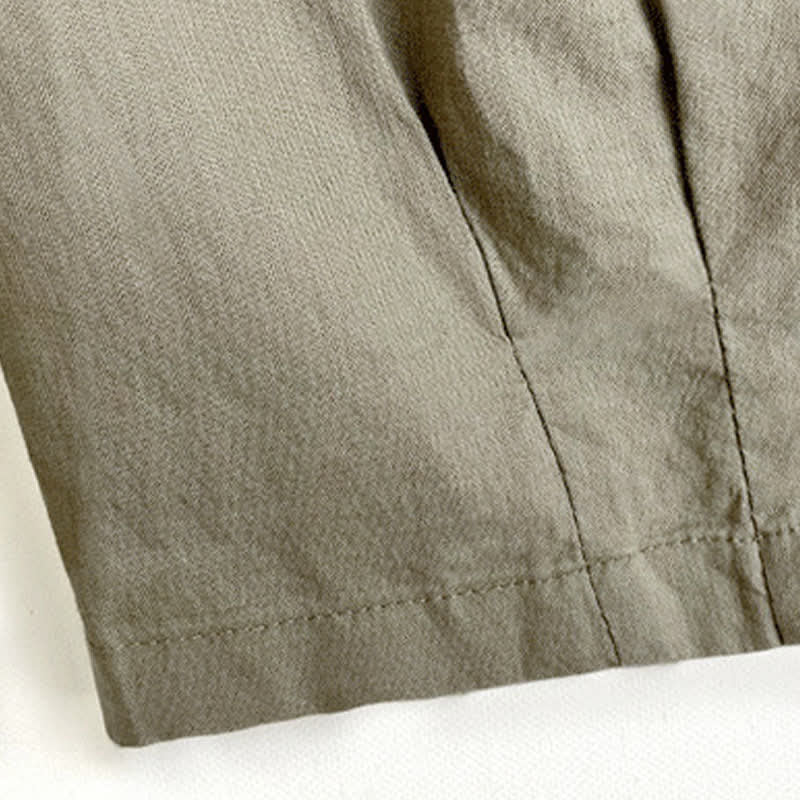 Buddha Stones Pantaloni harem da uomo estivi casual vintage con coulisse e tasche. - image 11