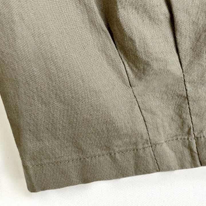 Buddha Stones Pantaloni harem da uomo estivi casual vintage con coulisse e tasche. - image 11