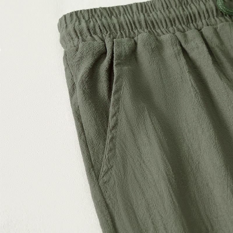 Pantaloncini Bermuda da donna a gamba dritta con coulisse, modello estivo casual con stampe Buddha Stones, con tasche. - image 10