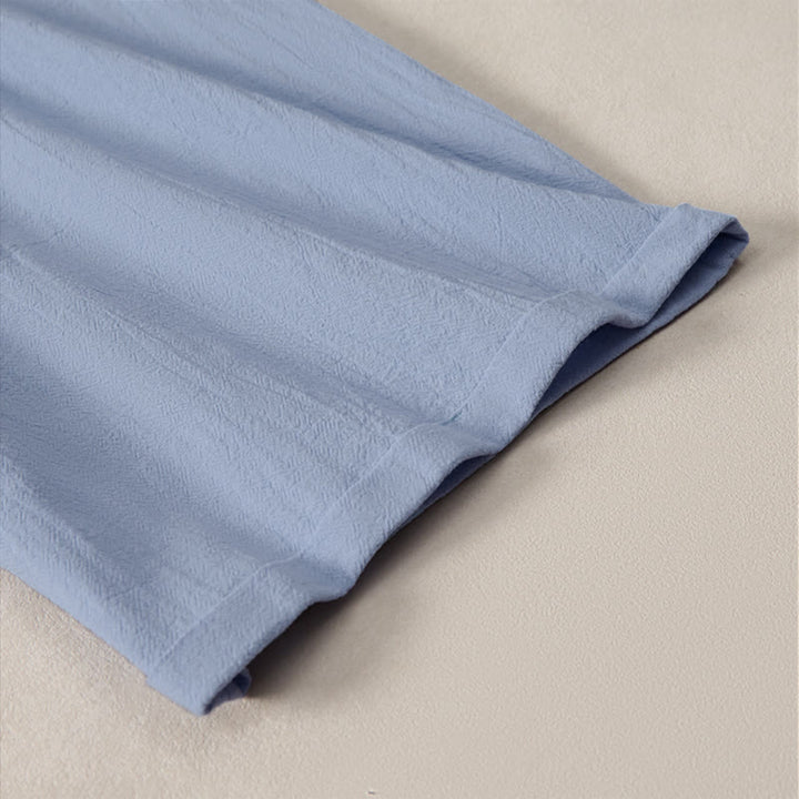 Pantaloncini Bermuda da donna a gamba dritta con coulisse, modello estivo casual con stampe Buddha Stones, con tasche. - image 20
