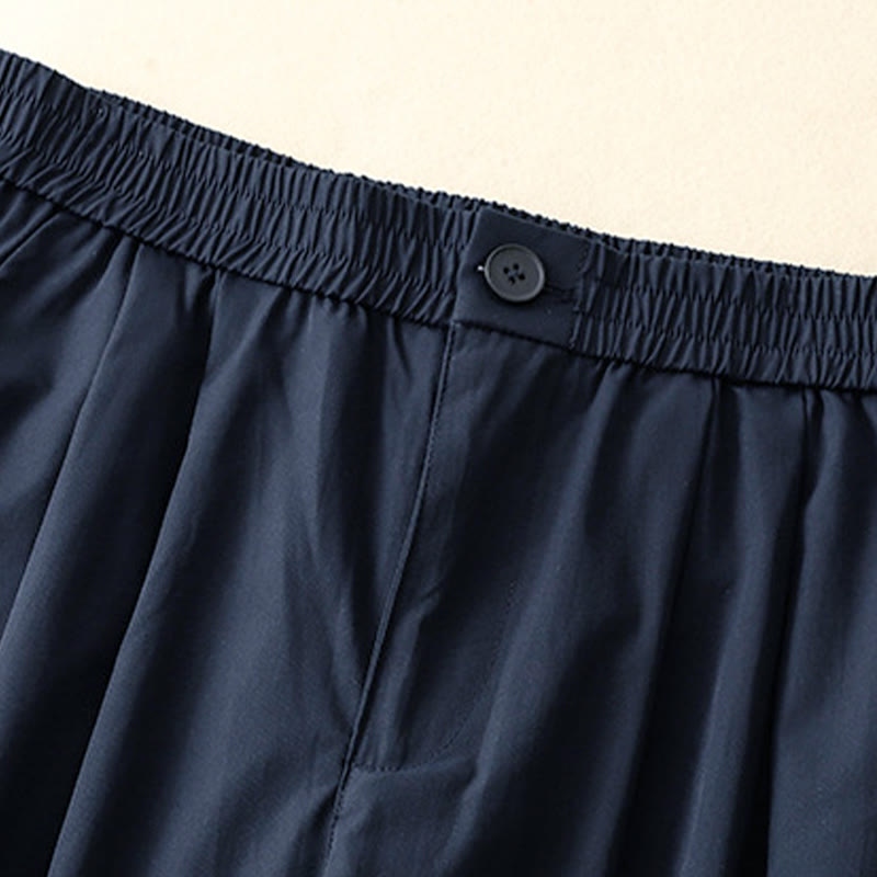 Buddha Stones Pantaloni harem da donna estivi casual ed eleganti con bottoni, cerniera, orlo a balze e tasca. - image 16