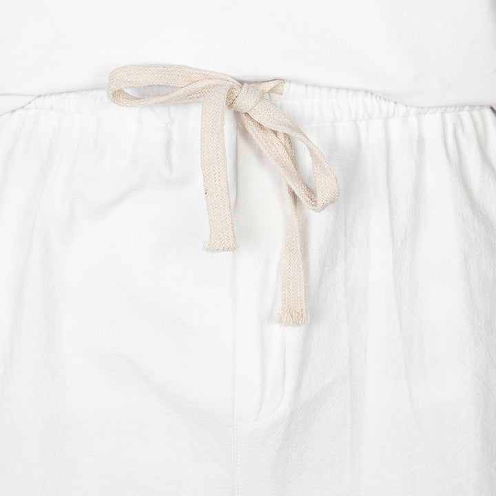 Buddha Stones Pantaloni estivi casual minimalisti con coulisse, tinta unita, da uomo, gamba dritta, con tasca. - image 18