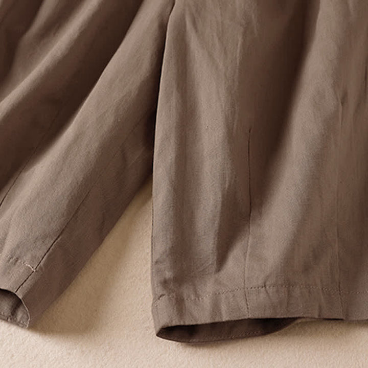 Buddha Stones Pantaloncini Bermuda estivi casual e minimalisti da donna, tinta unita, con tasche. - image 15