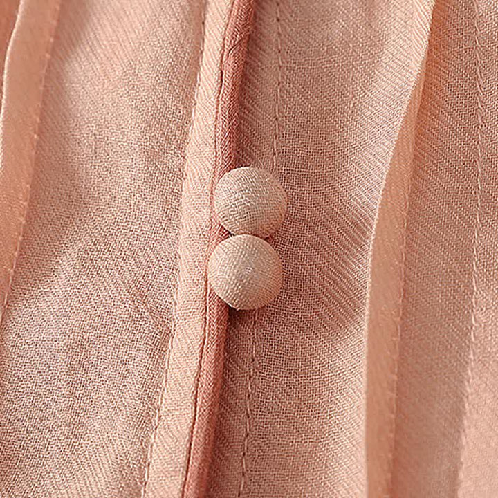 Buddha Stones Camicia da donna a maniche lunghe, elegante e casual, con ricami floreali e foglie, ideale per la primavera/estate. - image 5