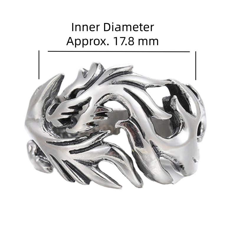 Anello regolabile con motivo a drago Buddha Stones, protezione e forza - image 2