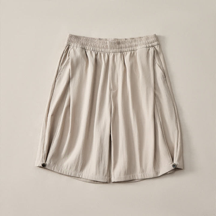 Buddha Stones Pantaloncini da uomo estivi casual minimalisti con coulisse in vita elasticizzata e tasca. - image 2