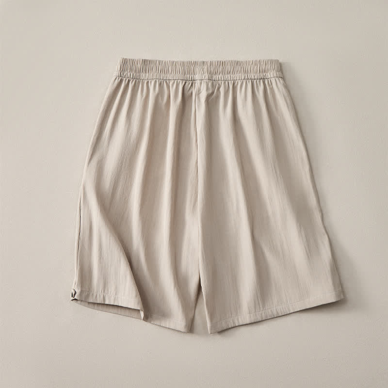 Buddha Stones Pantaloncini da uomo estivi casual minimalisti con coulisse in vita elasticizzata e tasca. - image 3