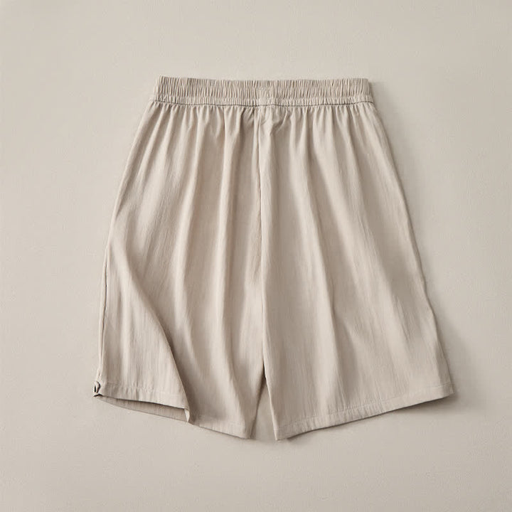 Buddha Stones Pantaloncini da uomo estivi casual minimalisti con coulisse in vita elasticizzata e tasca. - image 3