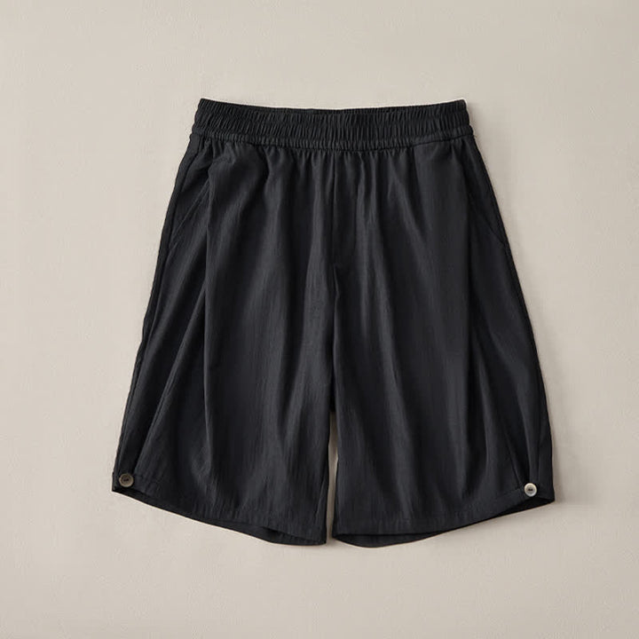Buddha Stones Pantaloncini da uomo estivi casual minimalisti con coulisse in vita elasticizzata e tasca. - image 9
