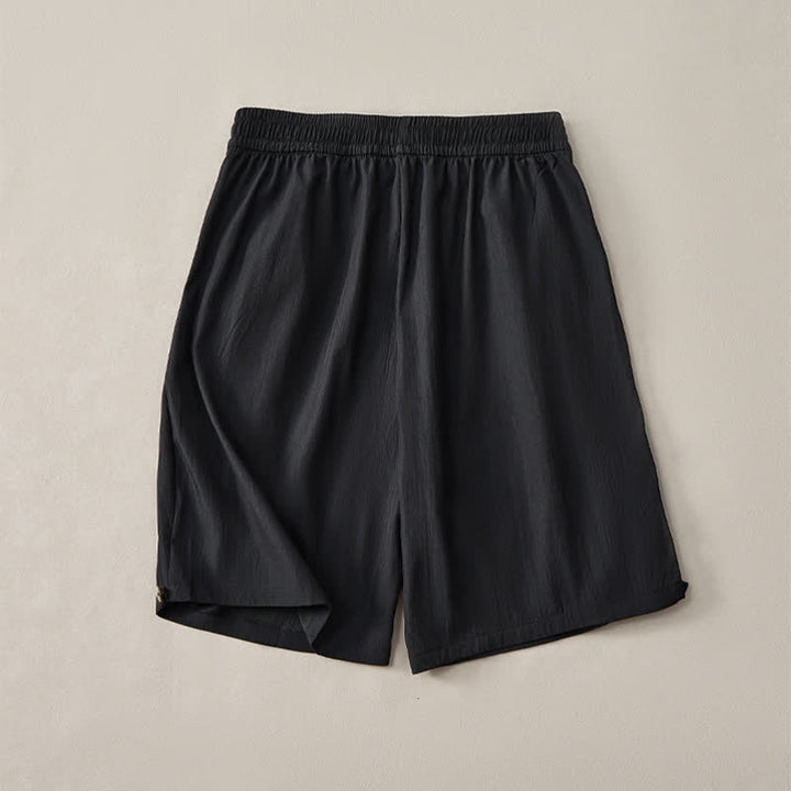 Buddha Stones Pantaloncini da uomo estivi casual minimalisti con coulisse in vita elasticizzata e tasca. - image 10