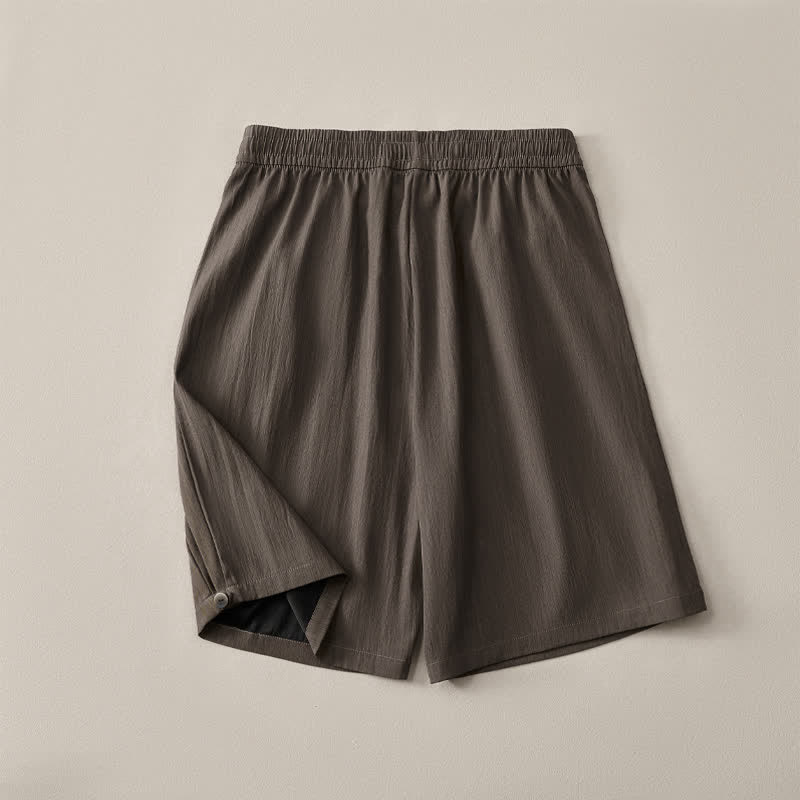 Buddha Stones Pantaloncini da uomo estivi casual minimalisti con coulisse in vita elasticizzata e tasca. - image 19