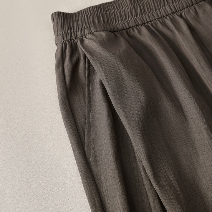 Buddha Stones Pantaloncini da uomo estivi casual minimalisti con coulisse in vita elasticizzata e tasca. - image 21