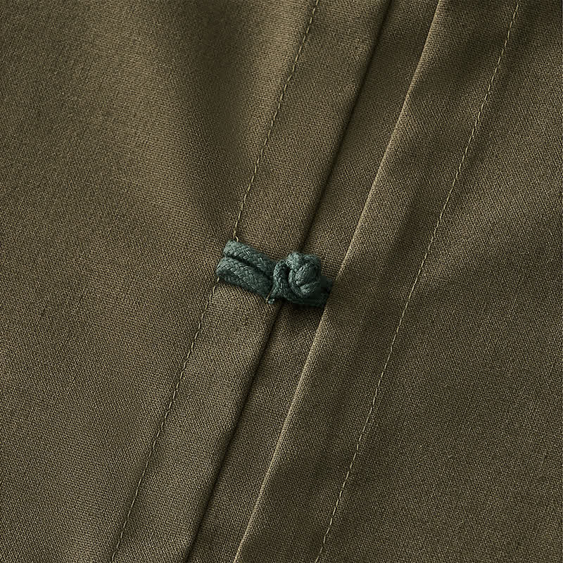 Buddha Stones Camicia da uomo a maniche lunghe, stile Tang, casual, con bottoni a rana, tinta unita, per primavera/estate. - image 16