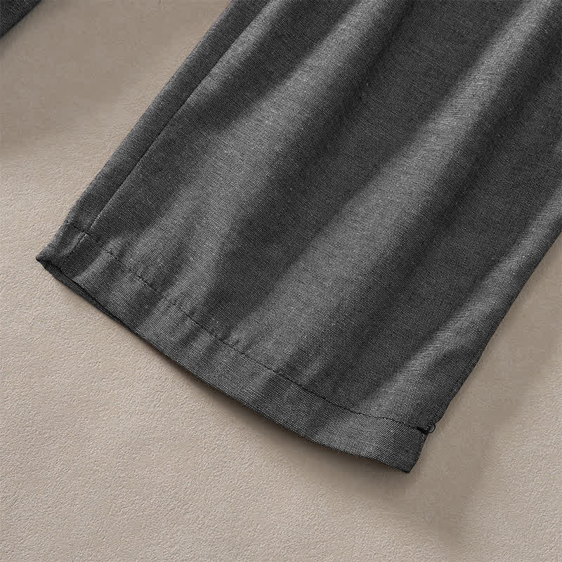Buddha Stones Pantaloni corti estivi casual minimalisti con coulisse, tinta unita, da donna, modello harem con tasca - image 13