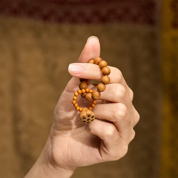 Buddha Stones Perline da meditazione tattili in legno di sandalo verde, lucidate a mano, con proprietà curative e terapeutiche. - image 12