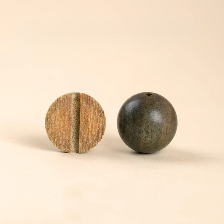 Buddha Stones Bracciale a barilotto con perline in giada e sandalo verde, colore Serenity. - image 10