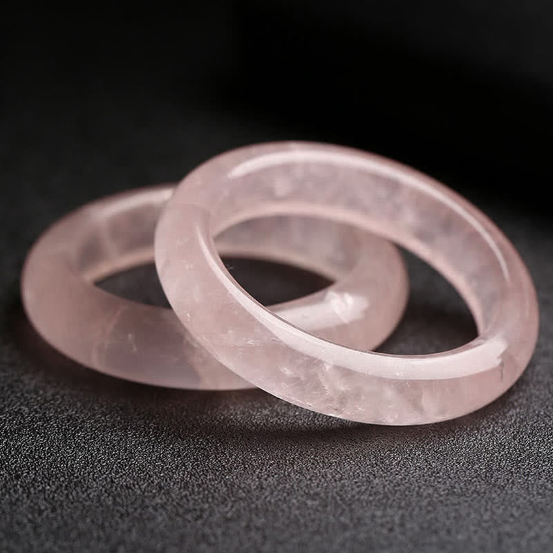 Braccialetto Buddha Stones Natural Rose Quartz Love Caring - 62 mm - image 0