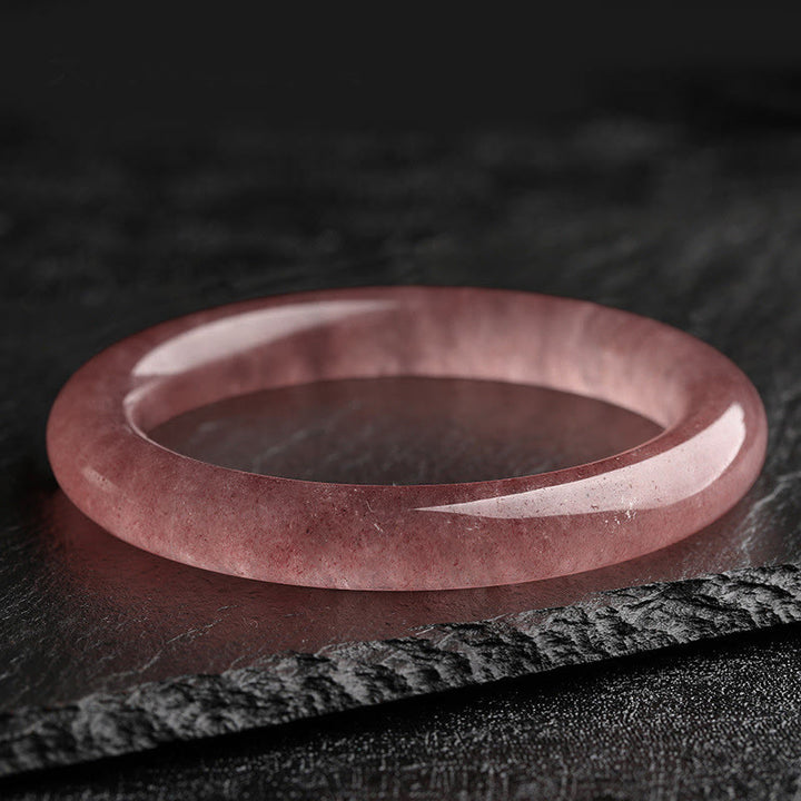 Braccialetto di guarigione dell'amore in quarzo fragola naturale Buddha Stones - image 7