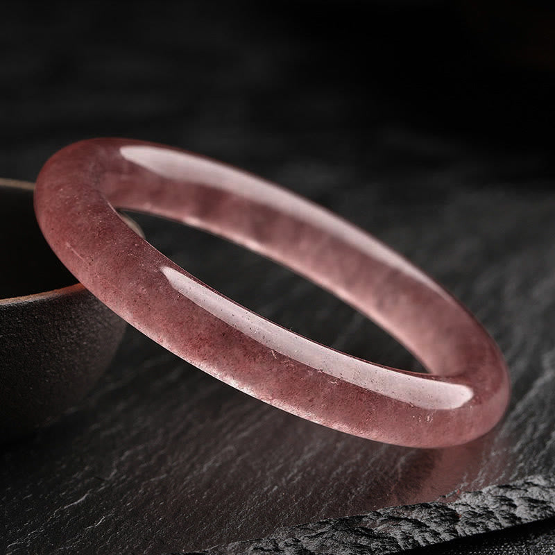 Braccialetto di guarigione dell'amore in quarzo fragola naturale Buddha Stones - image 1