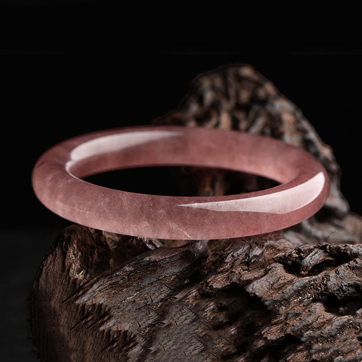 Braccialetto di guarigione dell'amore in quarzo fragola naturale Buddha Stones - image 5