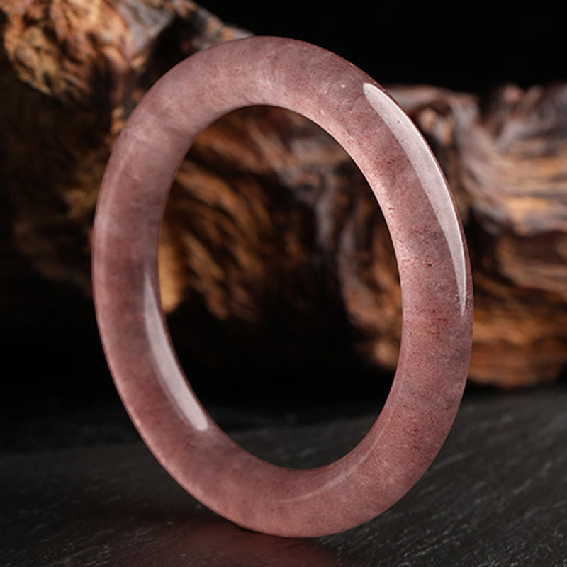 Braccialetto di guarigione dell'amore in quarzo fragola naturale Buddha Stones - image 3