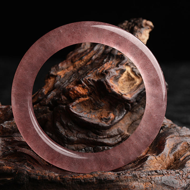 Braccialetto di guarigione dell'amore in quarzo fragola naturale Buddha Stones - image 4