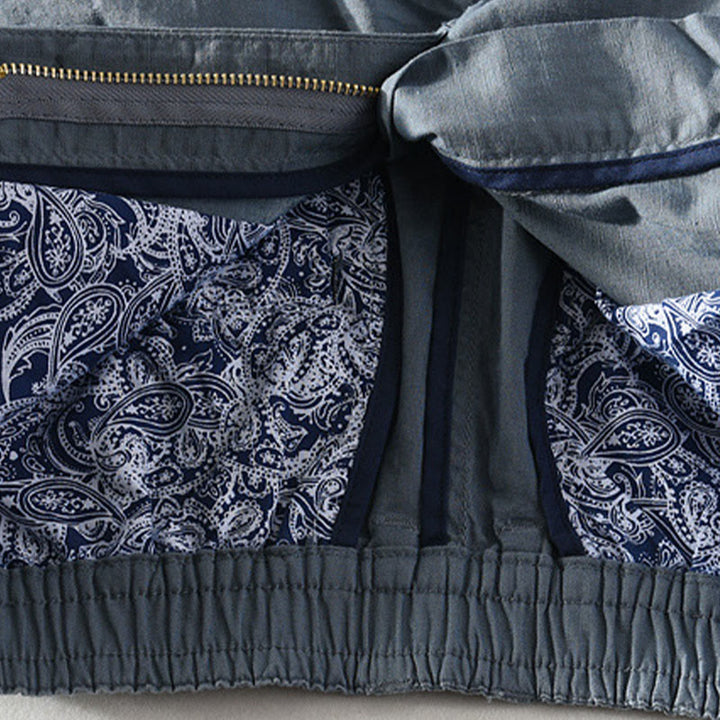 Buddha Stones Pantaloncini da uomo primaverili/estivi, casual, minimalisti, con bottoni e cerniera, in cotone e lino tinta unita, con tasca. - image 13