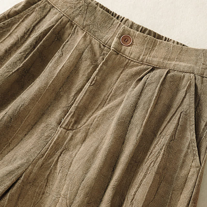 Buddha Stones Pantaloncini da donna estivi casual, minimalisti, tinta unita, con tasca - image 4