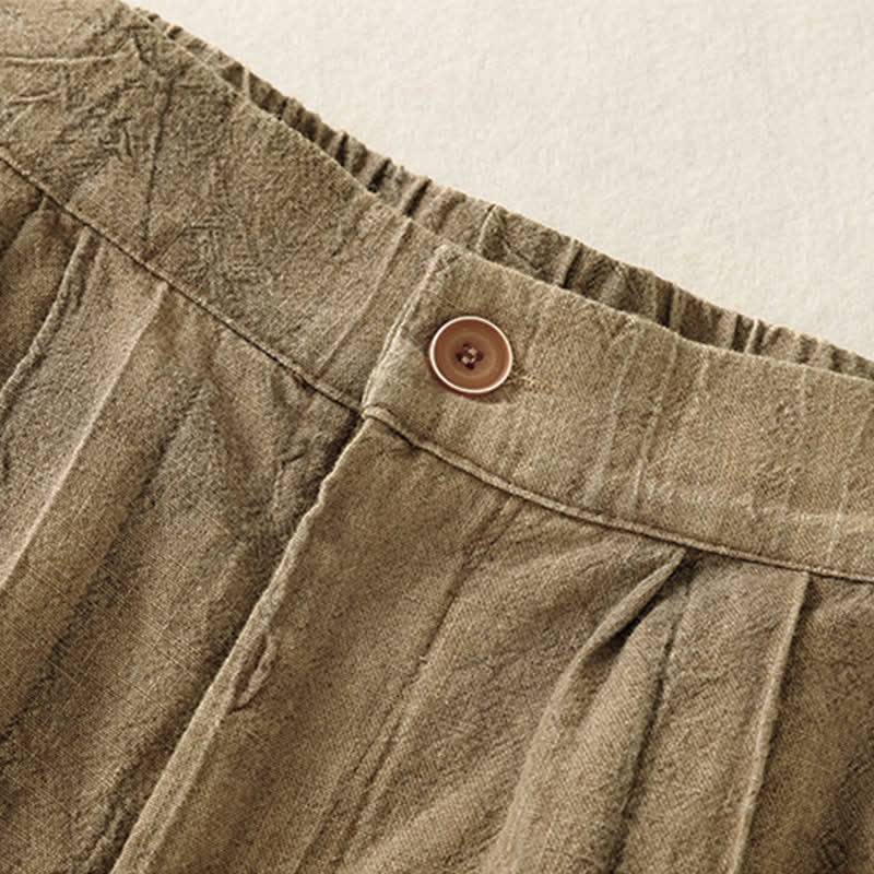 Buddha Stones Pantaloncini da donna estivi casual, minimalisti, tinta unita, con tasca - image 6