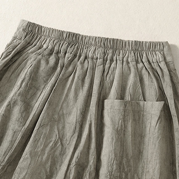 Buddha Stones Pantaloncini da donna estivi casual, minimalisti, tinta unita, con tasca - image 14