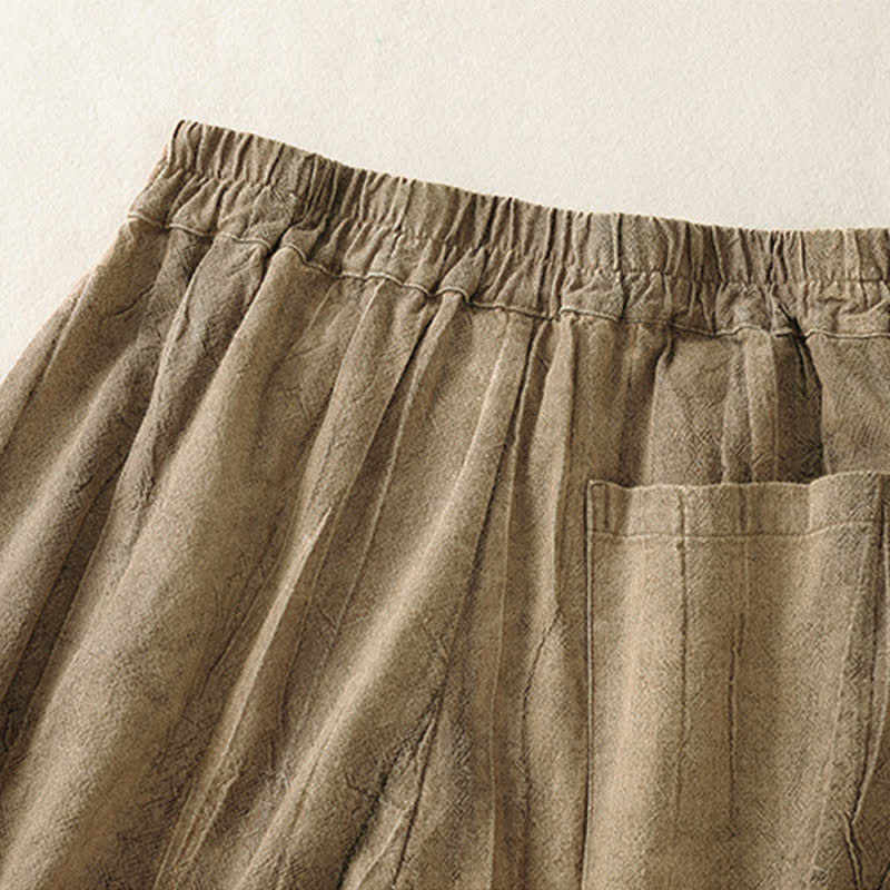 Buddha Stones Pantaloncini da donna estivi casual, minimalisti, tinta unita, con tasca - image 8