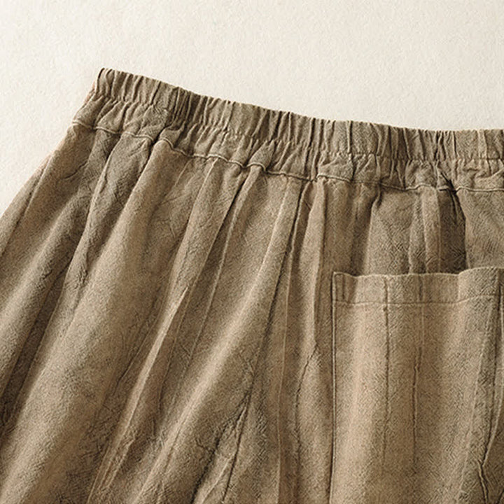 Buddha Stones Pantaloncini da donna estivi casual, minimalisti, tinta unita, con tasca - image 8