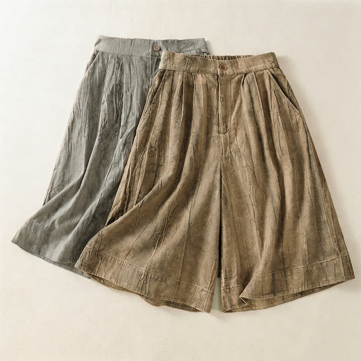 Buddha Stones Pantaloncini da donna estivi casual, minimalisti, tinta unita, con tasca - image 17