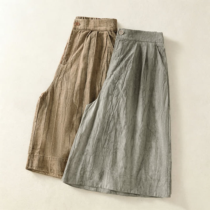 Buddha Stones Pantaloncini da donna estivi casual, minimalisti, tinta unita, con tasca - image 18
