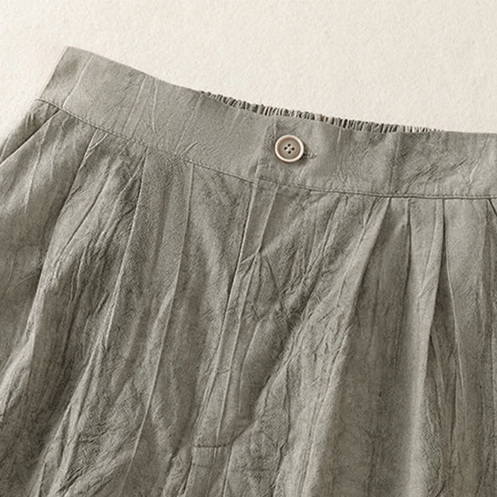Buddha Stones Pantaloncini da donna estivi casual, minimalisti, tinta unita, con tasca - image 13
