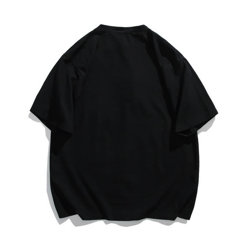 Buddha Stones Camicia da uomo a maniche corte stile estivo Tang con colletto alla coreana, bottoni a rana e ricamo a foglia. - image 1